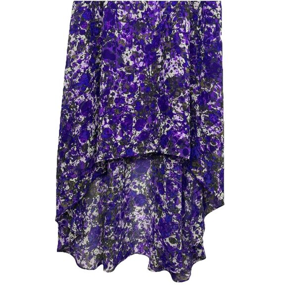 NWOT Coldwater Asymmetric Floral Maxi Dress Size 6 Watercolor Forest Fairy Y2K - Picture 4 of 11